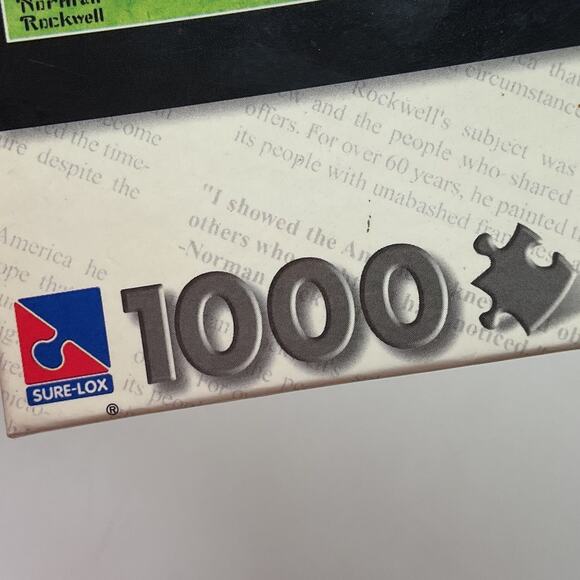 NORMAN ROCKWELL 1000 pc puzzle THE Music Man / No Christmas Problem Now NIB - Picture 2 of 7